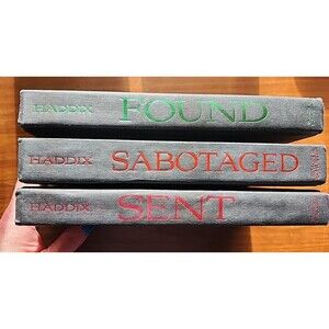 The Missing  FOUND  SENT & SABOTAGED Lot of 3 Books HC Margaret Peterson Haddix